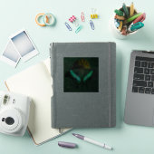 Orgânico Verde Escuro Minimalista Inseto Arte シール (iPadカバー)
