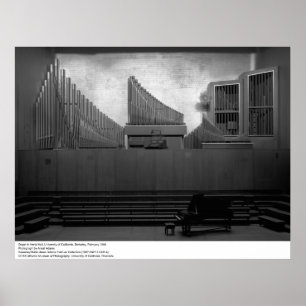 Organin Hertz Hall, UC Berkeley, 1966 ポスター