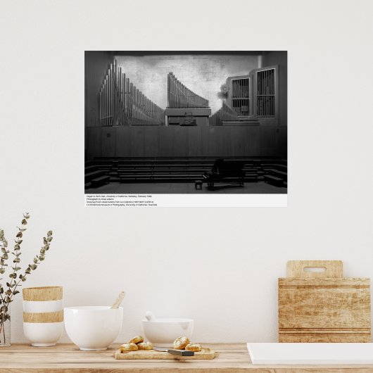 Organin Hertz Hall, UC Berkeley, 1966 ポスター (キッチン)