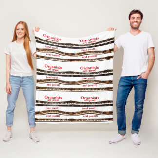 Organists are great blanket for cold concerts フリースブランケット