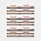 Organists are great blanket for cold concerts フリースブランケット (正面)
