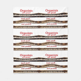 Organists are great blanket for cold concerts フリースブランケット