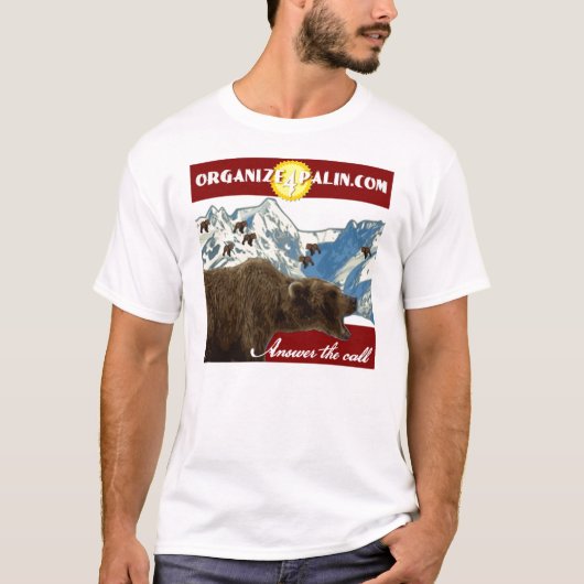 Organize4Palin.comの役人のTシャツ Tシャツ (正面)