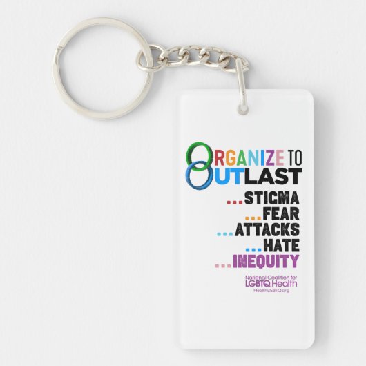 Organize to Outlast Keychain キーホルダー (正面)