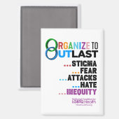 Organize to Outlast Magnet マグネット (正面/裏面)