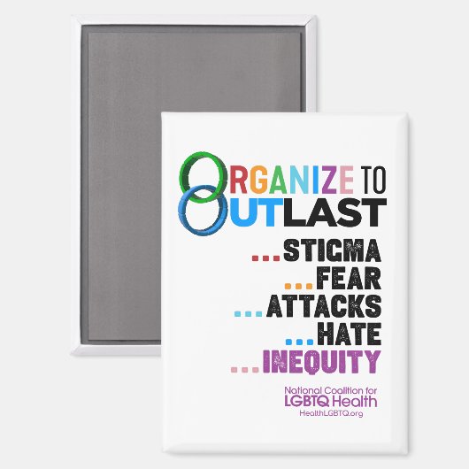 Organize to Outlast Magnet マグネット (正面/裏面)