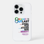 Organize to Outlast Phone Case iPhoneケース (裏面)