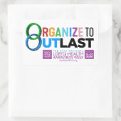 Organize to Outlast Sticker 長方形シール (バッグ)