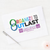 Organize to Outlast Sticker 長方形シール (封筒)