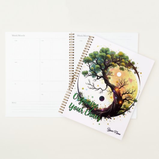 Organize Your Chaos – Stylish Motivational プランナー手帳 (ディスプレー)