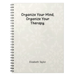 Organize Your Mind, Organize Your Therapy ノートブック