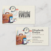 Organized Business Planning and Time Management 名刺 (正面/裏面)