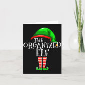 Organized Elf Group Matching Family Christmas  カード (正面)