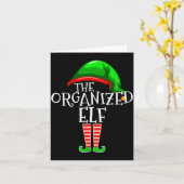 Organized Elf Group Matching Family Christmas  カード (黄色い花)
