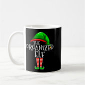 Organized Elf Group Matching Family Christmas  コーヒーマグカップ (左)