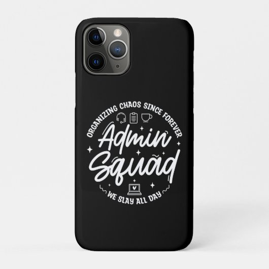 Organizing Chaos Funny Quote Admin Prof Day Squad Case-Mate iPhoneケース (裏)