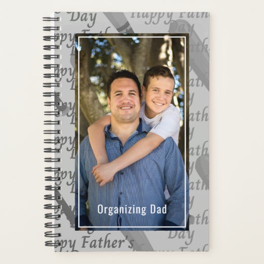 Organizing Dad Personalized Photo プランナー手帳 (正面)