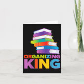 Organizing King Quote Fun For Books Lovers Librari カード (正面)