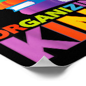 Organizing King Quote Fun For Books Lovers Librari ポスター (角)