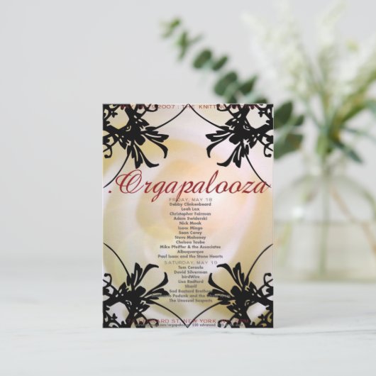 .Orgapalooza – はがき (スタンド正面)