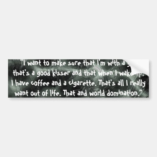 。Orgapalooza -バンパーステッカー バンパーステッカー (正面)