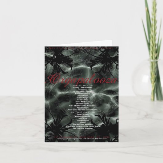 。Orgapalooza -メッセージカード カード (正面)