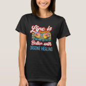 Orgone Healing Sunset Life Is Better With Orgone H Tシャツ (正面)