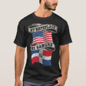 Orgullosamente Dominicano Half Dominicano Half Ame Tシャツ (正面)