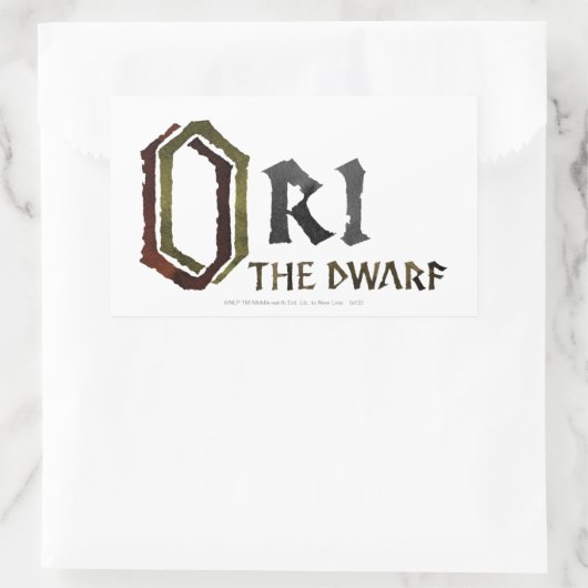 Ori Name 長方形シール (バッグ)