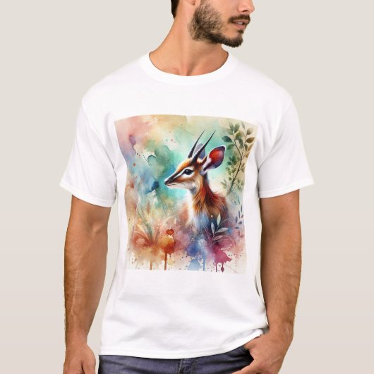 Oribi in watercolor 170724AREF144 - Watercolor Tシャツ (正面)