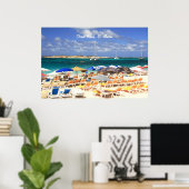 Orientビーチ、St. Martin ポスター (ホームオフィス)