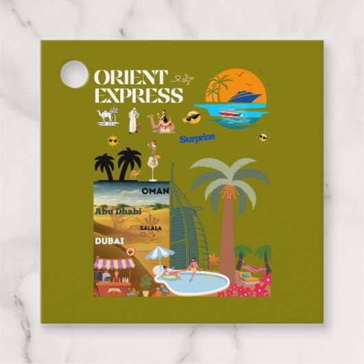 ORIENT EXPRESS  GESCHENKANHÄNGER フェイバータグ (正面)
