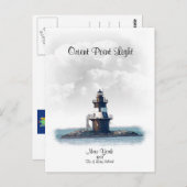 ORIENT POINT LIGHT - New York ポストカード (正面/裏面)