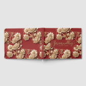 Oriental Art Deco Florals | Custom Wedding ゲストブック (全面)