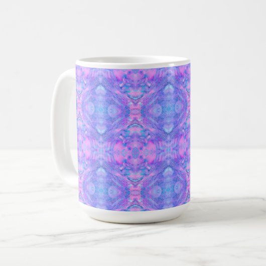 Oriental Boho Pattern – Magic Fantasy Abstract コーヒーマグカップ (正面左)
