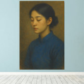 Oriental Classical Fine Art Portrait – Museum Grad キャンバスプリント (インサイチュ (ウッドフロア))