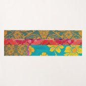 ORIENTAL Colorful Green Red Golden - Yoga Mat ヨガマット (正面(横))