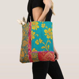 ORIENTAL Colorful Green Red - Tote Bag トートバッグ