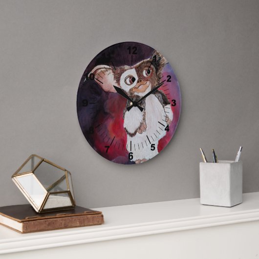 Oriental Creature Painting by Alfred Fox ラージ壁時計 (オフィス)