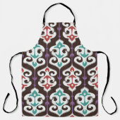 Oriental fabric ornament seamless pattern エプロン (正面)
