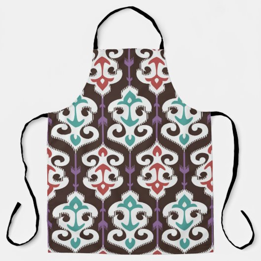 Oriental fabric ornament seamless pattern エプロン (正面)