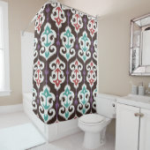 Oriental fabric ornament seamless pattern シャワーカーテン (インサイチュ)