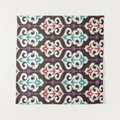 Oriental fabric ornament seamless pattern タペストリー (正面(横))
