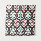 Oriental fabric ornament seamless pattern タペストリー (正面)
