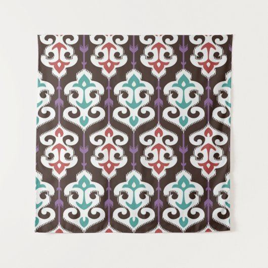 Oriental fabric ornament seamless pattern タペストリー (正面)