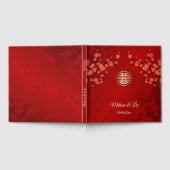Oriental Floral Chinese Wedding ゲストブック (全面)