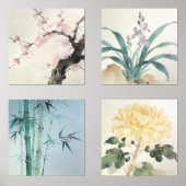 Oriental Four Gentlemen Print Set (正面)