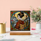 Oriental Geisha Acrylic Stained Glass Wall Art  アクリルサイン (ウェディング)