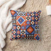 Oriental geometric seamless pattern. Ethnic design クッション (ブランケット)
