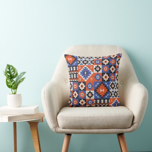 Oriental geometric seamless pattern. Ethnic design クッション (椅子)